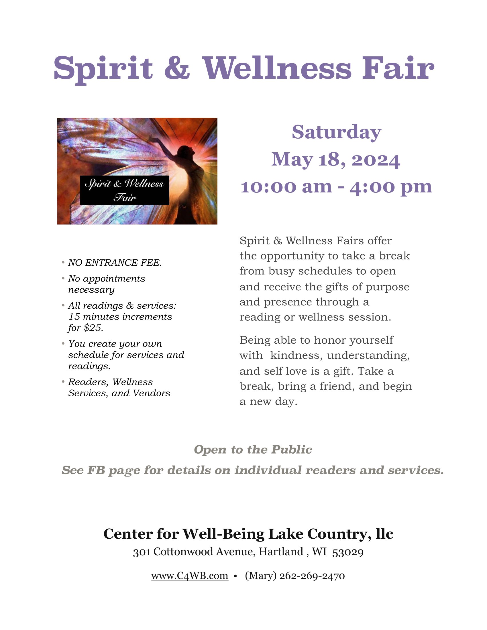 spirit wellness fair
